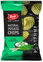 Чипсы Bruto Natural potato chips лучок и сметана, 150 г