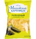 Чипсы рифленые Московский картофель Маринованные огурцы, 130 г