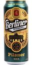 Пиво Berliner Geschichte Пилснер 1237 светлое фильтрованное 4,8 % алк., Германия, 0,5л