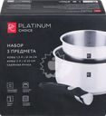 Набор PLATINUM CHOICE 3 предмета: ковши 1.5л/3л + съемная ручка, нержавеющая сталь, Арт. SP-L1