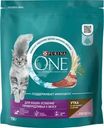 Корм сухой Purina One для кошек Утка, печень 750г