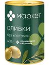 Оливки зелёные без косточки Маркет Перекрёсток, 400г