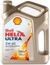 Масло моторное Shell Helix Ultra 5W40 синтетическое, 4 л