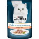 Корм для кошек нежное филе в соусе Gourmet Perle с лососем, 85 г