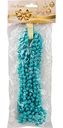 Бусы декоративные новогодние бирюзовые, 2,7м