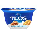 Йогурт САВУШКИН Теос Греческий грецкий орех-мед 2%, 140г