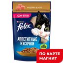 FELIX Аппетитные Кусоч д/кош индейка 75г(Нестле):26