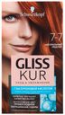 Краска для волос Gliss Kur Уход и увлажнение Натуральный медный тон 7-7