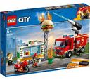 Конструктор 60214 Пожар в бургер-кафе LEGO City Fire от 5 лет, 327 элементов