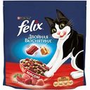 Корм для кошек Двойная Вкуснятина Felix с мясом, 1,5 кг