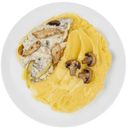 Бефстроганов из курицы с картофельным пюре Перекрёсток Select, 250г