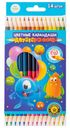Набор цветных двусторонних карандашей, Kid`s Fantasy, 14 шт., в ассортименте