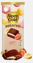 Шоколад Alpen Gold Aerated молочный пористый с начинкой клубника банан 75г