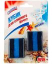 Кубик для сливного бачка Свежинка морской, 2×50г