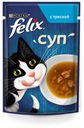 Влажный корм для кошек Felix Суп треска, 48 г