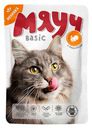 Влажный корм для взрослых кошек "Мяуч" Basic Индейка в соусе, 85 г