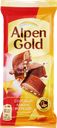 Шоколад молочный ALPEN GOLD с соленым арахисом и крекером, 80г