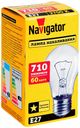 Лампа накал Navigator 60Вт прозрачн груша Е27