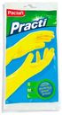 Перчатки Paclan резиновые р 7-7,6 желтые 1 пара