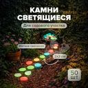 Набор камней светящихся для сада, GreenArt, 50 шт., в ассортименте