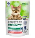 Сухой корм для иммунитета кошек Perfect Fit Immunity Говядина, семена льна, голубика, 580 г