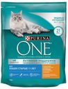 Сухой корм для кошек Purina ONE старше 11 лет курица и цельные злаки, 750 г