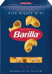 Макароны BARILLA Pipe Rigate n.91 из твердых сортов пшеницы группа А высший сорт