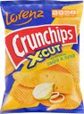 Чипсы картофельные LORENZ Crunchips X-Cut рифленые, со вкусом сыра и лука, 70г
