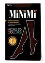 Гольфы женские MiNiMi Micro colors цвет: moka/коричневый, 70 den