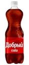 Напиток сильногазированный "Кола", Добрый, 1 л