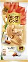 Шоколад белый ALPEN GOLD с миндалем и кокосовой стружкой, 80г