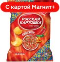 РУССКАЯ КАРТОШКА Чипсы карт Острый соус 105г(Русскарт):10