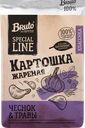 Чипсы картофельные BRUTO со вкусом чеснок и травы, из натурального картофеля