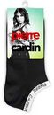 Носки женские Pierre Cardin укороченные цвет: чёрный с белой резинкой, 35-37 р-р