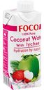 Вода кокосовая Foco с соком личи, 0,33 л