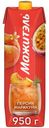 Коктейль Мажитэль сывороточно-молочный с соком со вкусом Персик-маракуйя, 950г