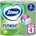 Туалетная бумага Zewa Плюс Яблоко, 2 слоя 4 рулона