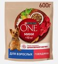 Сухой корм для собак мини пород с говядиной и рисом Purina ONE 600г