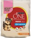 Корм для щенков собак мелких пород 1-10 кг Purina One с курицей и рисом, 600 г