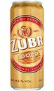 Пиво Zubr Gold светлое фильтрованное, в банке, 4,6 % алк., Чехия, 0,5 л