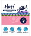 Салфетки Happy универсальные вискозные 28х23см, 3шт.