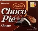  Пирожное LOTTE Choco Pie cacao бисквитное в шоколадной глазури 