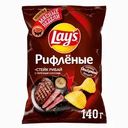 Чипсы картофельные LAY'S Рибай с перечным соусом, рифленые