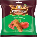 Сухарики ржаные ТРИ КОРОЧКИ Томат с зеленью, 100г