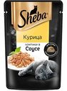 Корм для кошек Sheba Ломтики в соусе с лососем, 75 г