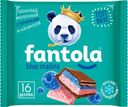 Шоколад молочный FANTOLA с начинкой и печеньем вкус Голубая малина, 60 г