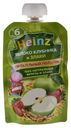 Пюре детское Питательный полдник Heinz 90гр яблоко клубника злаки