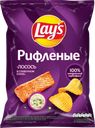 Чипсы картофельные LAY'S Рифленые Сливочный лосось, 140г