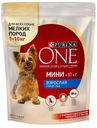 Корм сухой для собак PURINA ONE®, Уже взрослая, говядина-рис, 600г