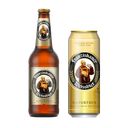Пиво FRANZISKANER Premium Weissbier, светлое, нефильтрованное, пшеничное, банка/бутылка, 0,45 л